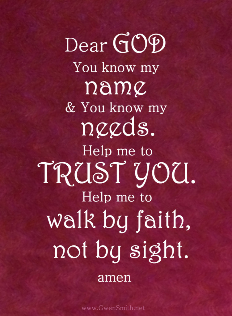 Trust prayer