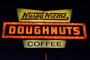 KK doughnut sign