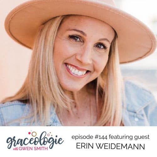 Erin Weidemann on the Graceologie with Gwen Smith podcast